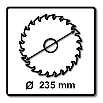 Makita CCM23524G Hoja de sierra SPECIALIZED EFFICUT 235 x 30 x 1,5 mm 4 piezas (4x E-01915) 24 dientes para madera