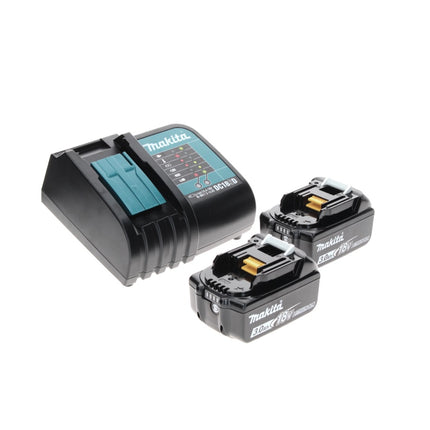 Makita DDF 484 SFTX taladro atornillador a batería 18 V 54 Nm sin escobillas + 2 baterías 3,0 Ah + cargador + juego de brocas de 70 piezas + maletín de aluminio TX