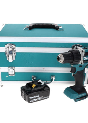 Makita DDF 484 M1TX Perceuse-visseuse sans fil 18 V 54 Nm Brushless + 1x Batterie rechargeable 4.0 Ah + Jeu de mèches - 70 pièces + Mallette en aluminium TX - sans chargeur