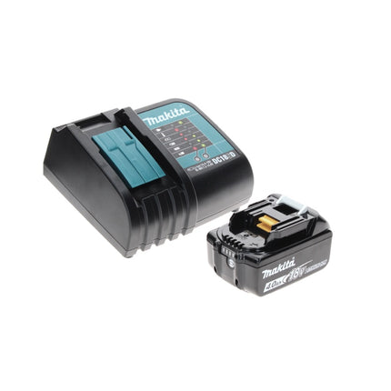 Makita DDF 484 SM1TX taladro atornillador inalámbrico 18 V 54 Nm sin escobillas + 1x batería 4,0 Ah + cargador + juego de brocas de 70 piezas + maletín de aluminio TX