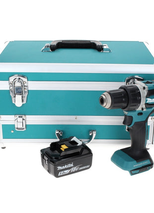 Makita DDF 484 T1TX Perceuse-visseuse sans fil 18 V 54 Nm Brushless + 1x Batterie 5,0 Ah + Jeu de mèches 70 pièces + Mallette en aluminium TX - sans chargeur