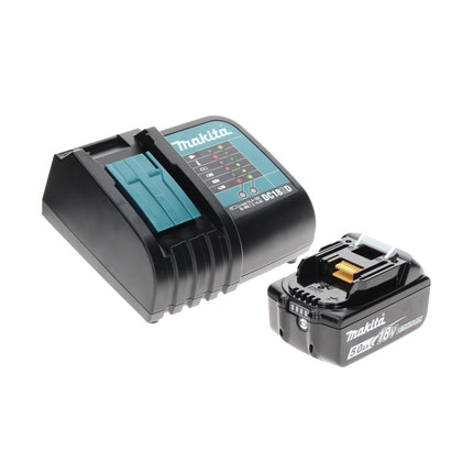 Makita DDF 484 ST1TX taladro atornillador inalámbrico 18 V 54 Nm sin escobillas + 1x batería 5,0 Ah + cargador + juego de brocas de 70 piezas + maletín de aluminio TX