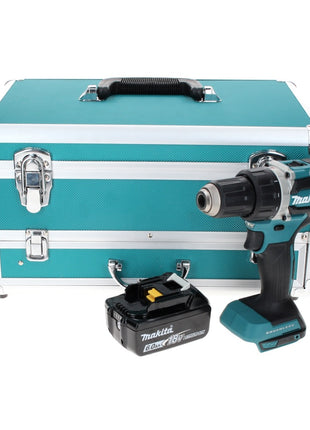 Makita DDF 484 G1TX taladro atornillador inalámbrico 18 V 54 Nm sin escobillas + 1x batería 6,0 Ah + juego de brocas de 70 piezas + maletín de aluminio TX - sin cargador