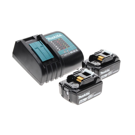 Makita DHP 482 SMTX W Trapano avvitatore con percussione a batteria 18 V 62 Nm bianco + 2x Batterie 4,0 Ah + Caricabatterie + Set 70 punte + Valigetta in alluminio TX