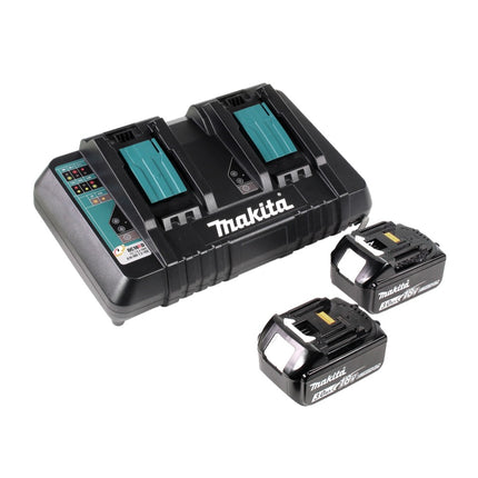 Motosierra a batería Makita DUC 306 PF 36 V (2x 18 V) sin escobillas 30 cm + 2x baterías 3,0 Ah + cargador doble