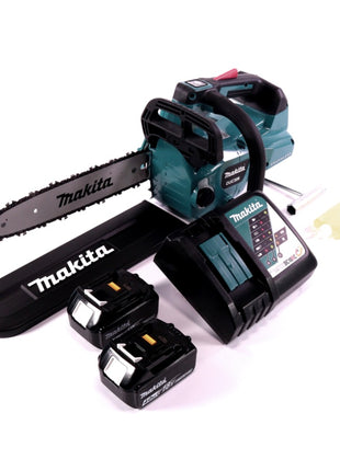 Motosierra a batería Makita DUC 306 RM 36 V (2x 18 V) sin escobillas 30 cm + 2x batería 4,0 Ah + cargador