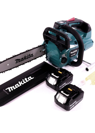 Motosierra a batería Makita DUC 306 T 36 V (2x 18 V) sin escobillas 30 cm + 2x batería 5,0 Ah - sin cargador