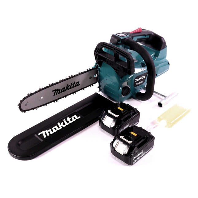Motosierra a batería Makita DUC 306 G 36 V (2x 18 V) sin escobillas 30 cm + 2x batería 6,0 Ah - sin cargador