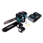 Motosierra a batería Makita DUC 306 PG 36 V (2x 18 V) sin escobillas 30 cm + 2x baterías 6,0 Ah + cargador doble