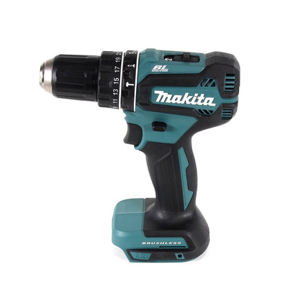 Makita DHP 485 ST1TX taladro percutor inalámbrico 18 V 50 Nm sin escobillas + 1x batería 5,0 Ah + cargador + juego de brocas de 70 piezas + maletín de aluminio TX