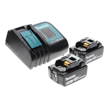 Makita DTD 152 STTX Avvitatore ad impulsi a batteria 18V 165Nm + 2x Batterie 5,0 Ah + Caricabatterie + Set 70 punte avvit./forat. + Valigetta in alluminio TX