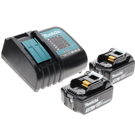 Makita DTW 285 SFTX llave de impacto a batería 18 V 280 Nm 1/2" sin escobillas + 2x baterías 3,0 Ah + cargador + juego de brocas de 70 piezas + maletín de aluminio TX