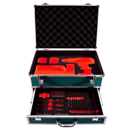 Makita DTW 285 SFTX llave de impacto a batería 18 V 280 Nm 1/2" sin escobillas + 2x baterías 3,0 Ah + cargador + juego de brocas de 70 piezas + maletín de aluminio TX