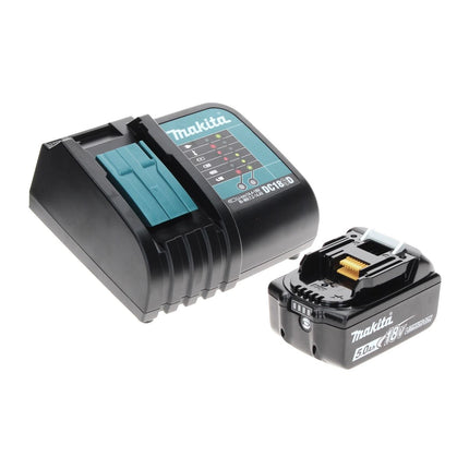 Makita DTW 300 ST1TX llave de impacto a batería 18 V 330 Nm 1/2" sin escobillas + 1x batería 5,0 Ah + cargador + juego de brocas de 70 piezas + maletín de aluminio TX