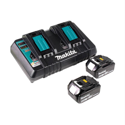 Makita DUC 256 PT Cordless chainsaw 36 V ( 2x 18 V ) Brushless 25 cm + 2x battery 5.0 Ah + double charger