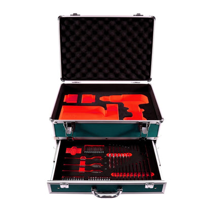 Makita DTW 180 F1TX llave de impacto a batería 18 V 180 Nm 3/8" sin escobillas + 1x batería 3,0 Ah + juego de brocas de 70 piezas + maletín de aluminio TX - sin cargador