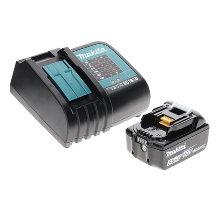 Makita DTW 180 ST1TX llave de impacto a batería 18 V 180 Nm 3/8" sin escobillas + 1x batería 5,0 Ah + cargador + juego de brocas de 70 piezas + maletín de aluminio TX