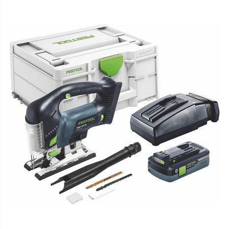 Festool CARVEX PSBC 420 HPC 4,0 EBI-Plus Akku Pendelstichsäge 18 V ( 576532 ) 120 mm Brushless + 1x Akku 4,0 Ah + Ladegerät + systainer - Toolbrothers