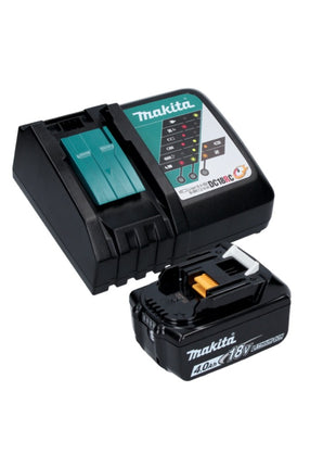 Amoladora angular a batería Makita DGA 506 RM1J 18 V 125 mm sin escobillas + 1x batería 4,0 Ah + cargador + Makpac