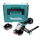 Makita DGA 506 T1J Meuleuse d'angle sans fil 18 V 125 mm brushless + 1x Batterie 5.0 Ah + Coffret Makpac - sans chargeur