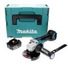 Makita DGA 506 G1J Smerigliatrice angolare a batteria 18V 125mm Brushless + 1x Batteria 6,0 Ah + Valigetta Makpac - senza caricatore