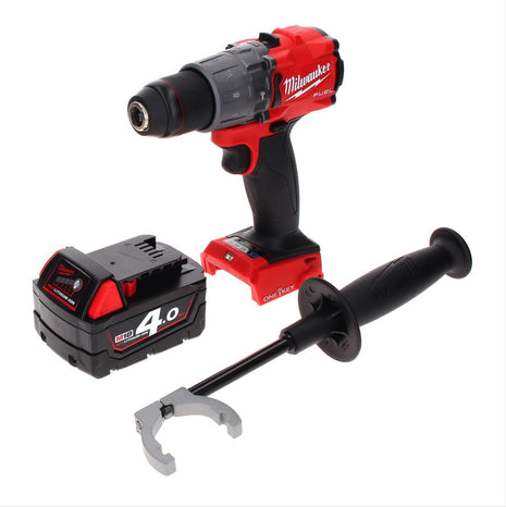 Taladro percutor inalámbrico Milwaukee M18 ONEPD2-401 18 V 135 Nm Brushless One Key Bluetooth + 1x batería 4,0 Ah - sin cargador