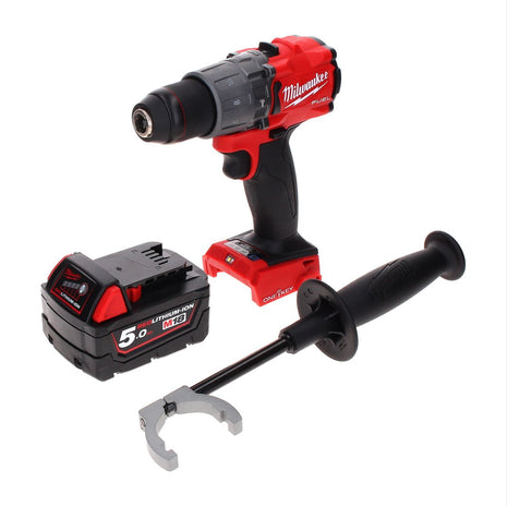 Taladro percutor inalámbrico Milwaukee M18 ONEPD2-501 18 V 135 Nm Brushless One Key Bluetooth + 1x batería 5,0 Ah - sin cargador