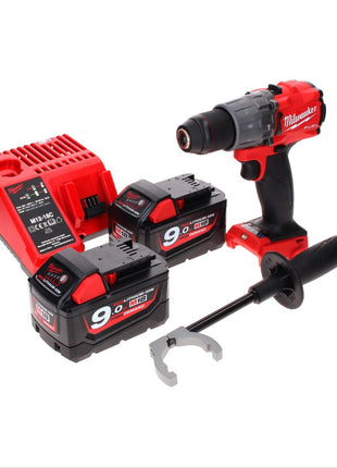 Milwaukee M18 ONEPD2-902C Akku Schlagbohrschrauber 18 V 135 Nm Brushless One Key Bluetooth + 2x Akku 9,0 Ah + Ladegerät