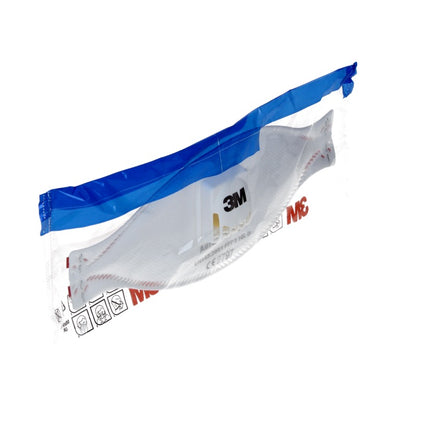 Mascarilla respiratoria 3M FFP3 Aura 9332+ con válvula 5 piezas (7100140354) EN149:2001 FFP3 NR D para materiales aislantes y madera dura