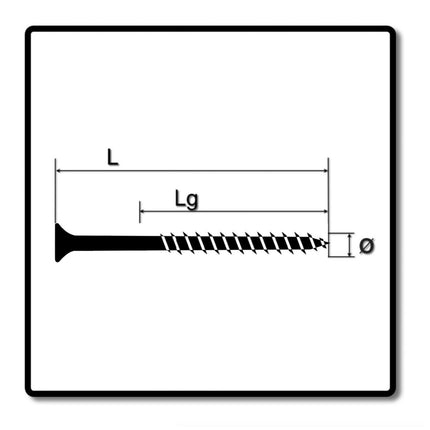 SPAX Facade Screws 4.0 x 60mm - Stainless Steel A2 - Partial Thread - Countersunk Head - Torx T-STAR Plus T15 - CUT 100 pcs. (0467000400603)