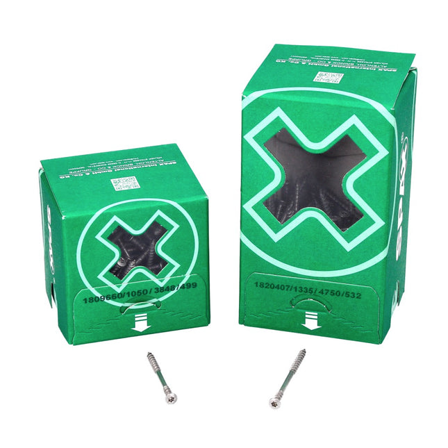 Tornillo fachada SPAX 4,5 x 70 mm 100 piezas Acero inoxidable A2 (25470004507022) rosca de fijación mini cabeza avellanada T-STAR Plus Torx T20 CUT.