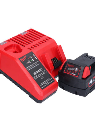 Milwaukee M18 BHG-401 akumulatorowy pistolet na gorące powietrze 18 V 470 °C + 1x akumulator 4,0 Ah + ładowarka