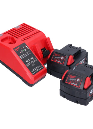 Soplador de aire caliente a batería Milwaukee M18 BHG-402 18 V 470 °C + 2x baterías 4,0 Ah + cargador