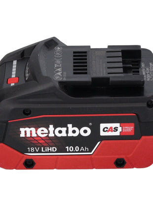 Juego básico Metabo de 18 V, 2 baterías de 10,0 Ah LIHD + cargador doble ASC 145 DUO, sistema CAS