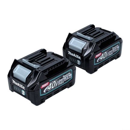 Makita battery set 40 V with 2x BL 4025 2.5 Ah ( 2x 191B36-3 ) XGT Li-Ion battery IP64 protection class with LED display