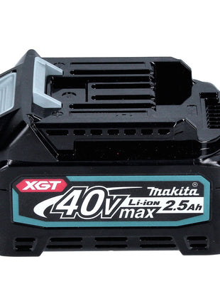 Juego de baterías Makita de 40 V con 2x BL 4025 2,5 Ah (2x 191B36-3) XGT Li-Ion clase de protección IP64 con pantalla LED