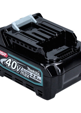 Juego de baterías Makita de 40 V con 2x BL 4025 2,5 Ah (2x 191B36-3) XGT Li-Ion clase de protección IP64 con pantalla LED