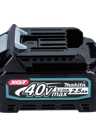 Juego de baterías Makita de 40 V con 3x BL 4025 2,5 Ah (3x 191B36-3) XGT Li-Ion clase de protección IP64 con pantalla LED