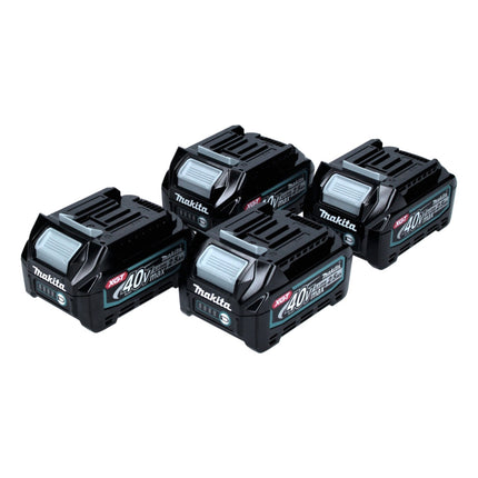Makita battery set 40 V with 4x BL 4025 2.5 Ah ( 4x 191B36-3 ) XGT Li-Ion battery IP64 protection class with LED display