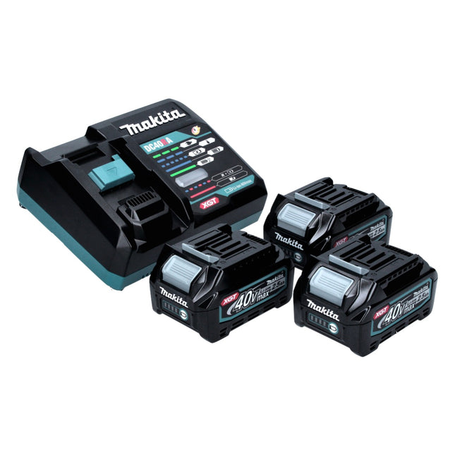 Zestaw Makita Power Source Kit 40 V max. z 3x akumulatorem BL 4025 2,5 Ah XGT ( 3x 191B36-3 ) + szybka ładowarka DC 40 RA XGT LXT ( 191E07-8 )
