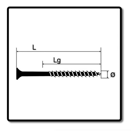 SPAX Facade Screws 4.0 x 60mm - Stainless Steel A2 - Partial Thread - Countersunk Head - Torx T-STAR Plus T15 - CUT 100 pcs. (2x 0467000400603)