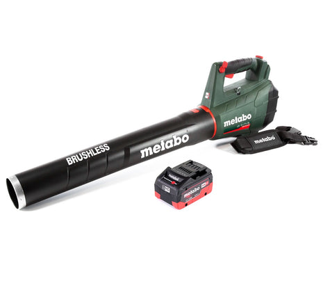 Soplador de hojas a batería Metabo LB 18 LTX BL 18 V sin escobillas + 1x batería 5,5 Ah - sin cargador