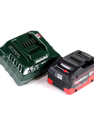 Soplador de hojas a batería Metabo LB 18 LTX BL 18 V sin escobillas + 1x batería 5,5 Ah + cargador