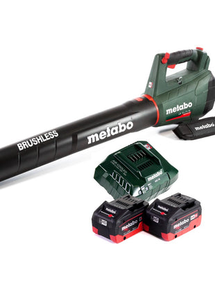 Metabo LB 18 LTX BL Souffleur de feuilles sans fil 18 V brushless + 2x Batteries 8,0 Ah + Chargeur