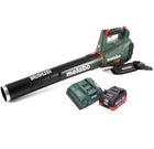 Soplador de hojas a batería Metabo LB 18 LTX BL 18 V sin escobillas + 1x batería 10,0 Ah + cargador