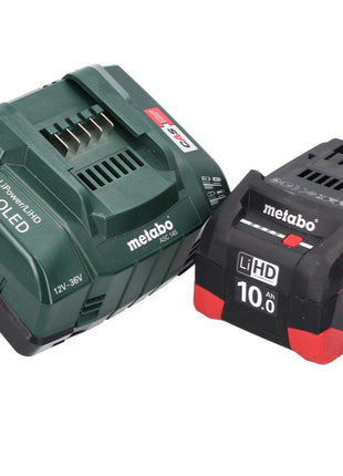 Soplador de hojas a batería Metabo LB 18 LTX BL 18 V sin escobillas + 1x batería 10,0 Ah + cargador