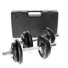 Surenkamas Svarmuo Juego de 2 mancuernas de 10 kg (YLDS09) 2 barras de mancuernas + 4 pesas de 2,5 kg + 4 mancuernas de hierro fundido de 1,25 kg