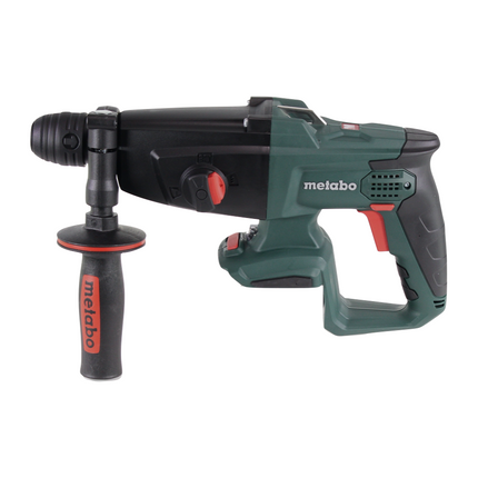 Martillo combinado a batería Metabo KHA 18 LTX 18 V 2,2 J SDS Plus + 1x batería 5,5 Ah + cargador + juego de brocas para piedra P4P SDS plus de 7 piezas + metaBOX