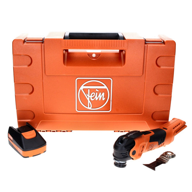 Oscilador de batería Fein MultiMaster AMM 300 Plus C 12 V Starlock Plus + 1x batería 3,0 Ah + estuche - sin cargador