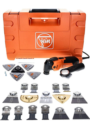 Oscilador FEIN MultiMaster MM 500 PLUS TOP 350 W Starlock Plus + set de accesorios 6 piezas + estuche